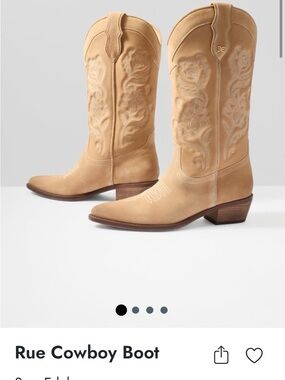 NEW Sam Edelman Rue Cowboy Boot - Tan Size 7